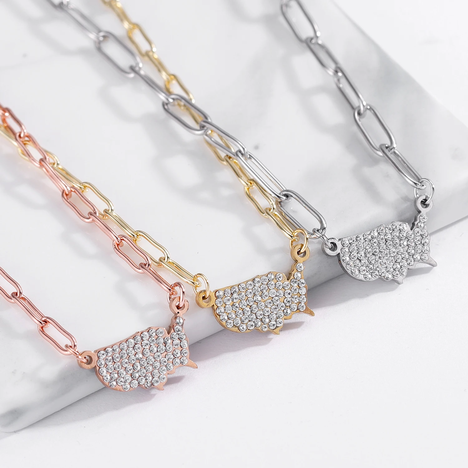 Ожерелье Стразы bling для мужчин украшение в африканском стиле ожерелье хип-хоп из
