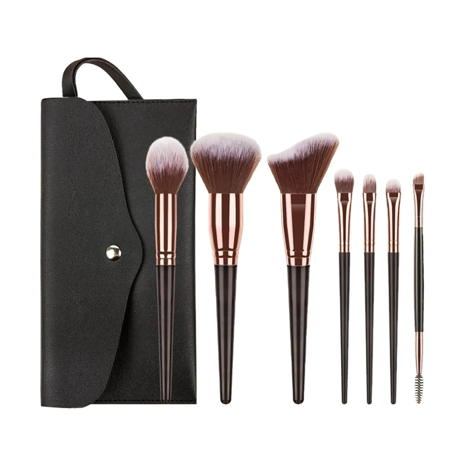 7 шт. тени для век макияж кисти мягкого натурального волоса животных деревянной