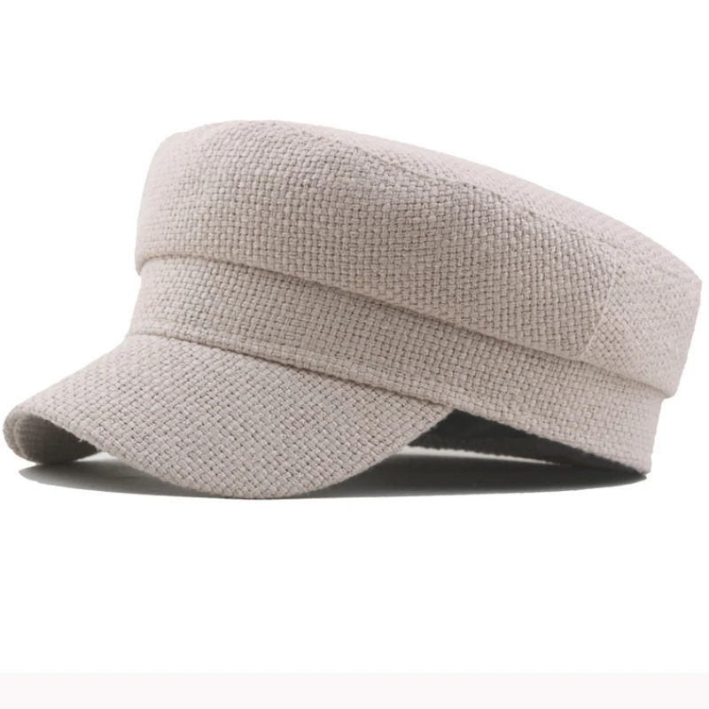 Мужской и женский берет HT3053 льняная Кепка в стиле милитари армейская художника