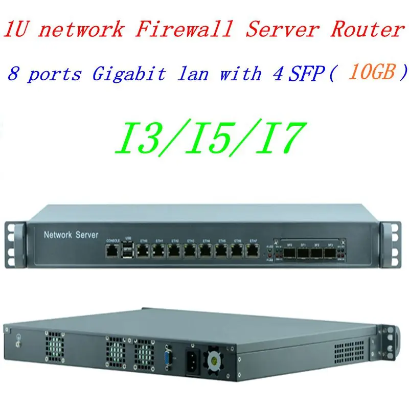 Сетевой экран intel core i7 4770 3 5 ГГц 8 LAN 4 SFP 10 ГБ 1U pfsense маршрутизатор сервер ПК