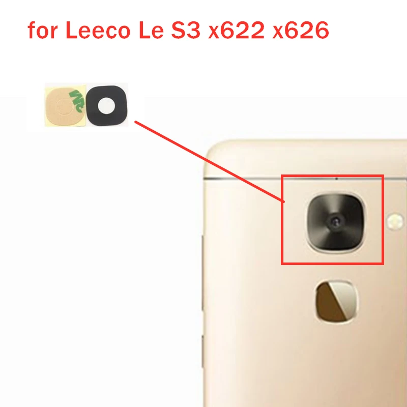 2 шт. для Leeco Le S3 X622 X626 задняя камера стеклянный объектив основной задний камеры с