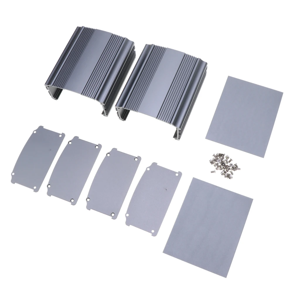 2 упаковки экструдированный Алюминий электронный корпус источника