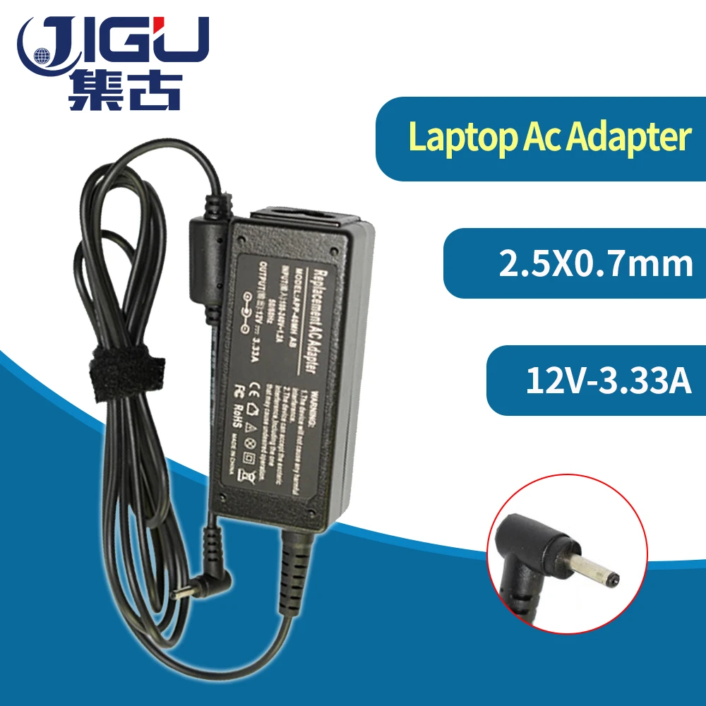 

12V 3.33A 40W laptop AC power adapter charger for Samsung Smart PC 500T XE300TZC XE300TZCI XE700T1C Pro 700T 2.5mm * 0.7mm