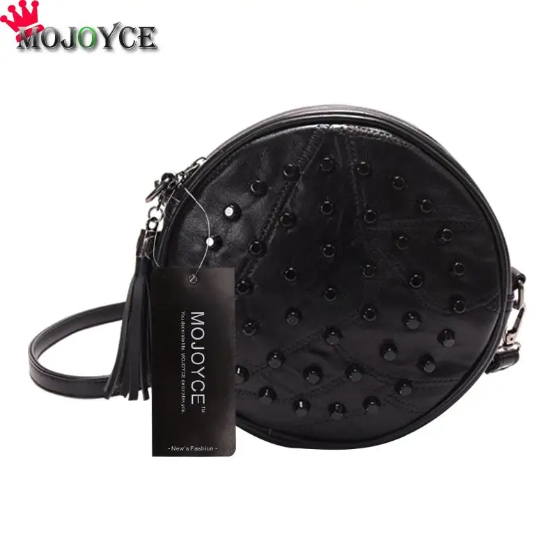 Сумка мессенджер из овчины женская брендовая Милая круглая мини сумка на плечо с