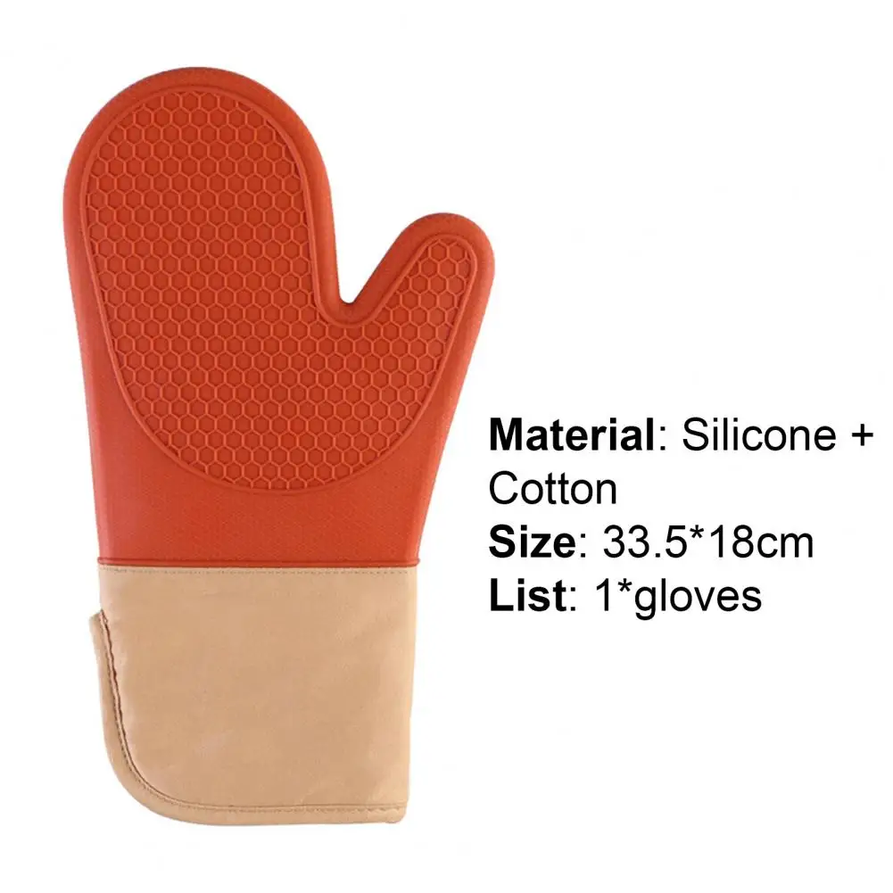 

1Pc Microwave Glove Heat Resistant Non-Slip Silicone Raised Texture Baking Glove for Kitchen