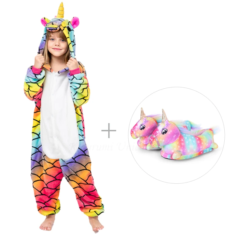 Пижама-кигуруми в виде единорога Пижама-комбинезон для взрослых животных рыб