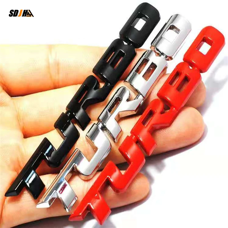 

Car Styling 3D Metal Turbo Style Car Sticker Body Side Rear Tailgate Sport Emblem Logo Decor Zinc Alloy Car Modification
