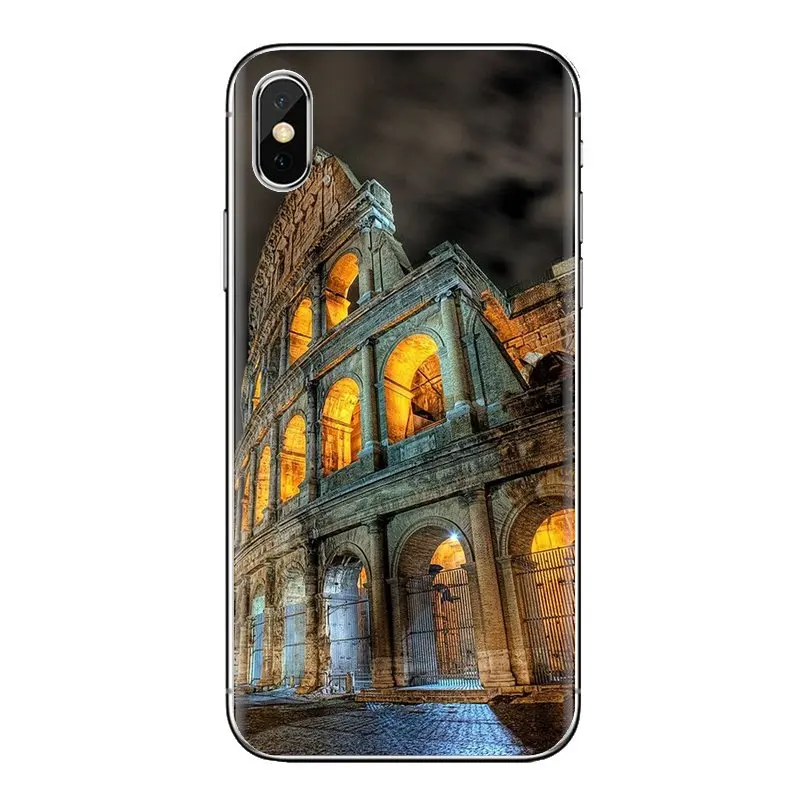 Мягкие чехлы для huawei G7 G8 P7 P8 P9 P10 P20 P30 Lite Mini Pro P Smart Plus 2017 2018 2019 известный Колизей Рим