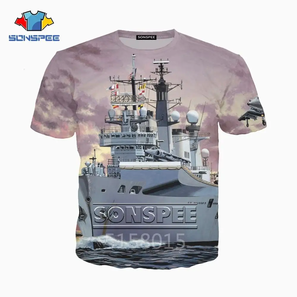 SONSPEE Combat plane Harajuku 3D принт Мужская и женская одежда хип хоп футболка унисекс с