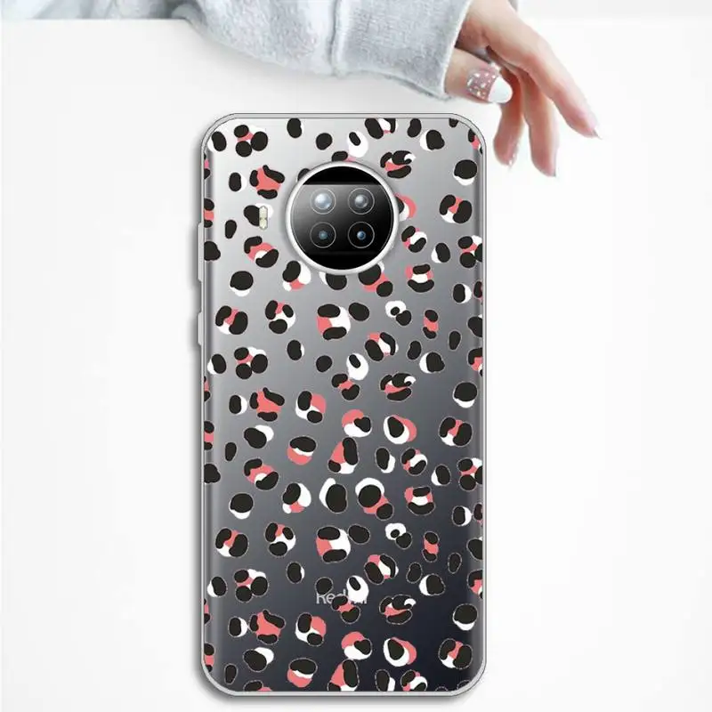 

Leopard Phone Case Transparent Clear for Xiaomi Redmi note 10 t 8 9 pro lite 11
