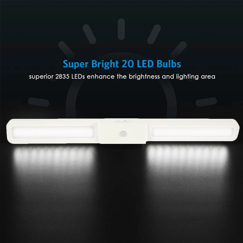 Датчик движения Ночной светильник питьевой 20 светодиодные светильники для