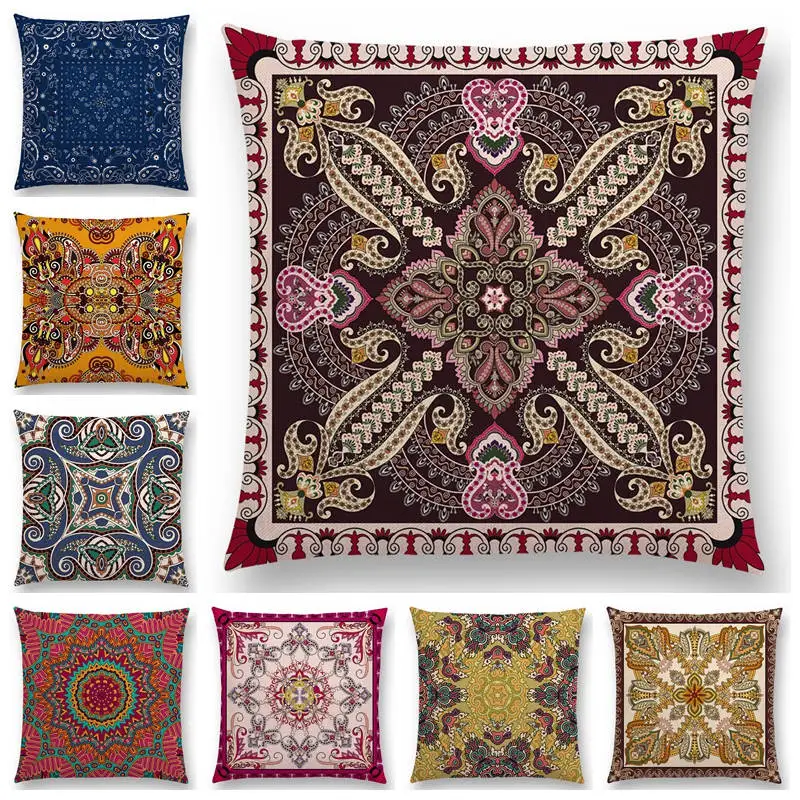 Новый декоративный узор Пейсли Мандала Цветок Персия калейдоскоп племя