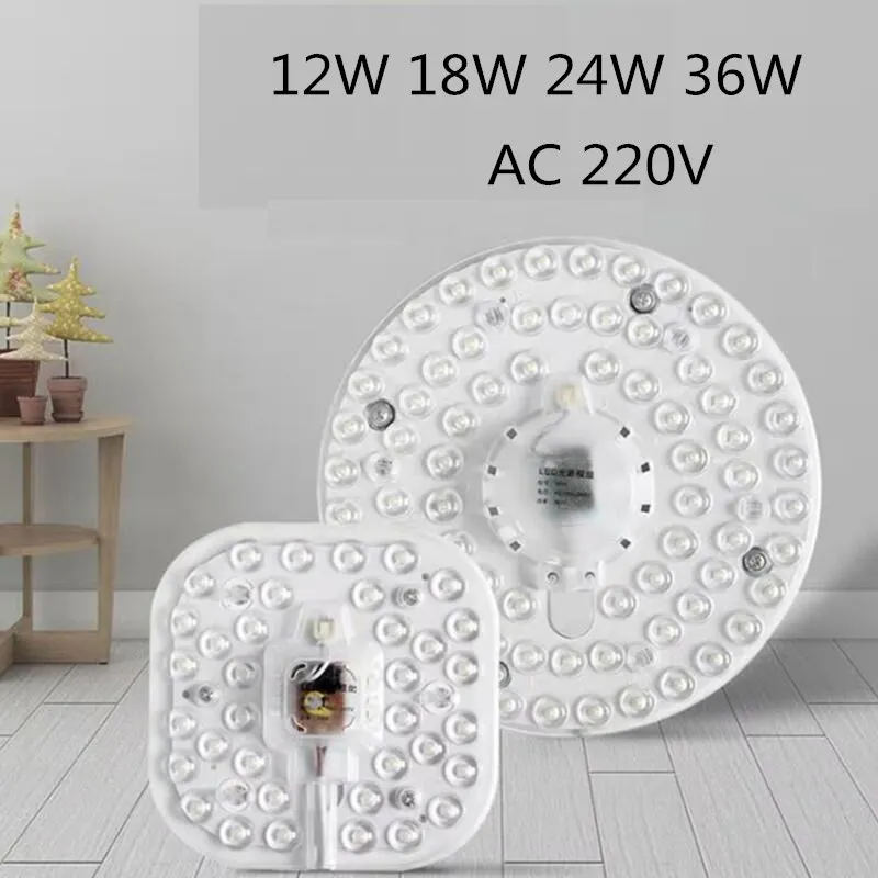 2835SMD 12 Вт 18 24 36 светодиодный панель в форме кольца круглая светильник AC220V 240V