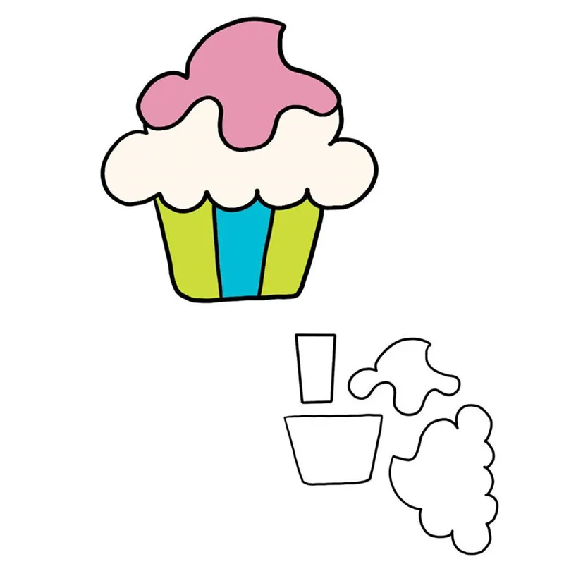 InLoveArts стакан для мороженого металлические штампы скрапбукинга альбом