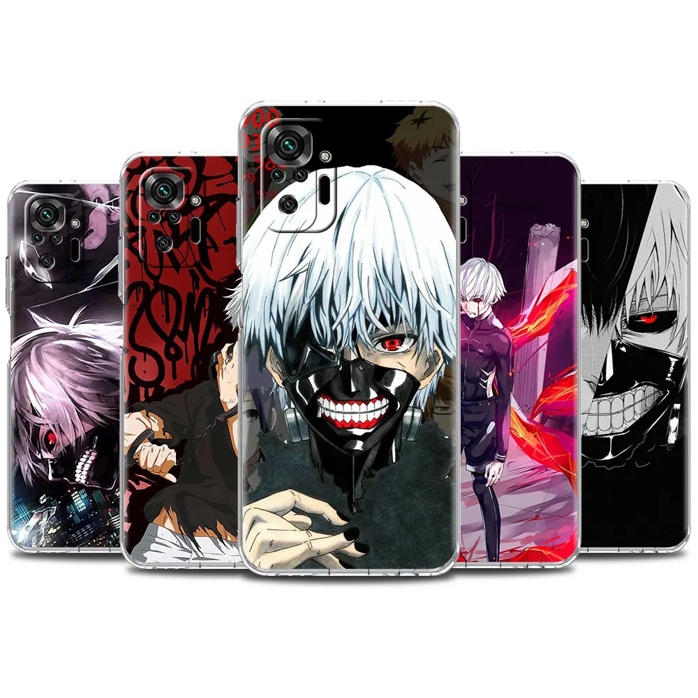 

Soft Clear Case For Xiaomi Redmi Note 10 9 8 Pro 9S 10S 8T 9A 9C K40 7 9T 8A Shockproof Silicone Phone Cover Anime Tokyo Ghoul