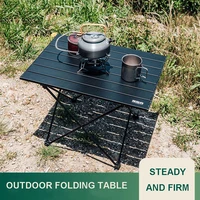 outdoor portable folding table aluminum table top lightweight portable high quality outdoor picnic table with storage bag