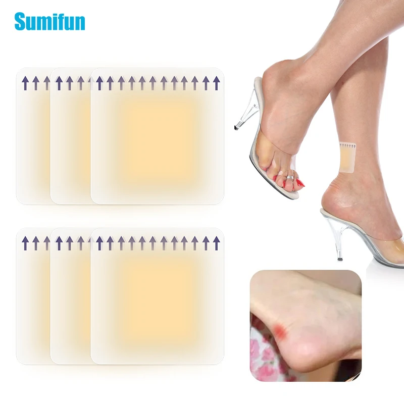 

4/6/8pcs High Heel Feet Patch Shoes Back Sticker Anti-wear Feet Pad Cushion Anti-droppingHeel Anti Blister Friction Healthy Care