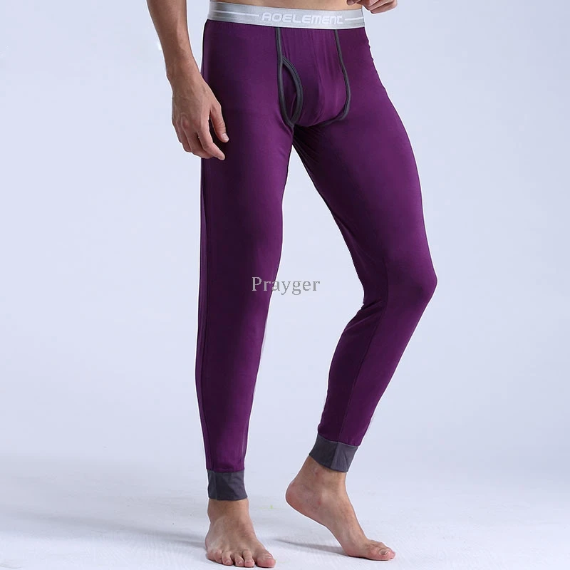 Men Thermal Underwear Winter Buttoms Breathable Modal Warm Body