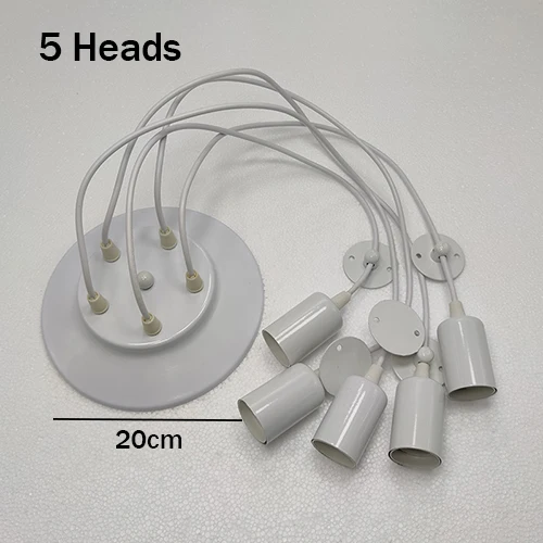 Подвесная люстра Oboerthurck белая E27 для гостиной 1/3/5/6/8/10/12