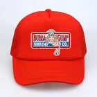 Бейсболка Bubba Gump с принтом креветки, шляпа с принтом Forest Gump, Костюмные шляпы, шляпа с креветками, хлопковая дышащая шапка с сеткой