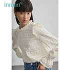 Блузка Женская весенне-осенняя, с вышивкой и расклешенными манжетами