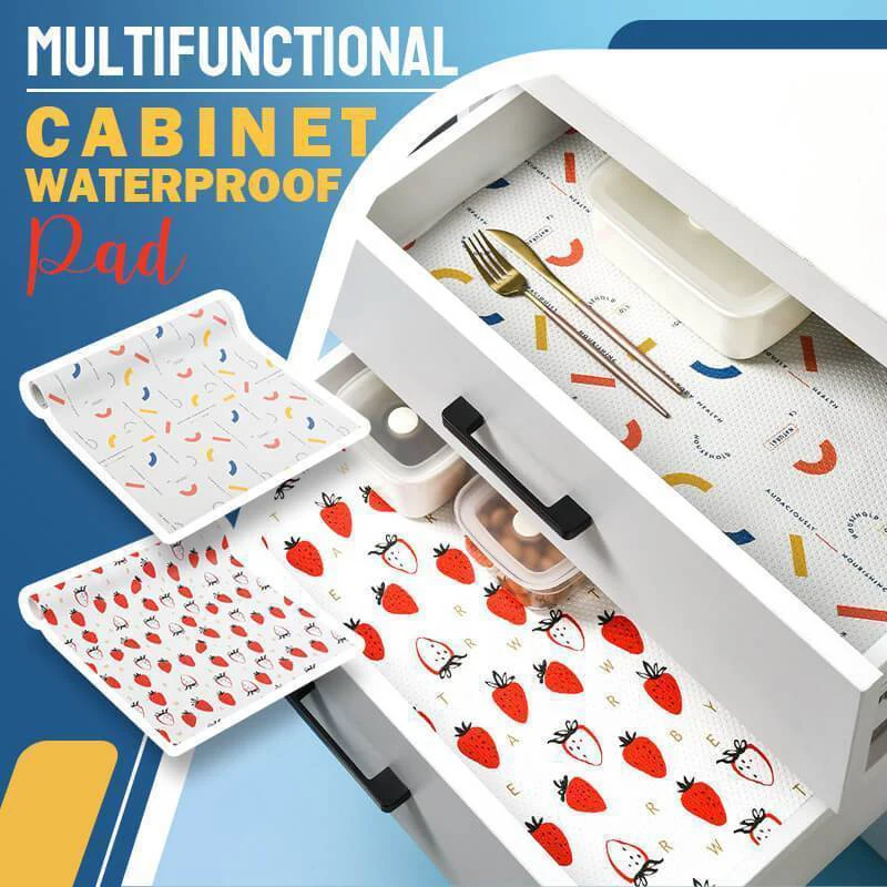 

Waterproof Kitchen Mat Pad Non-adhesive Oil-proof Non-slip Multi-purpose Cupboard Table Cuisine Contact Paper Table Home Tools
