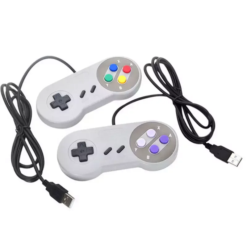 Фото 2x Super Nintendo SNES джойстики USB Классический игровой контроллер Famicom Проводные 2x Super Nintendo SNES джойстики USB Классический игровой контроллер Famicom Проводные