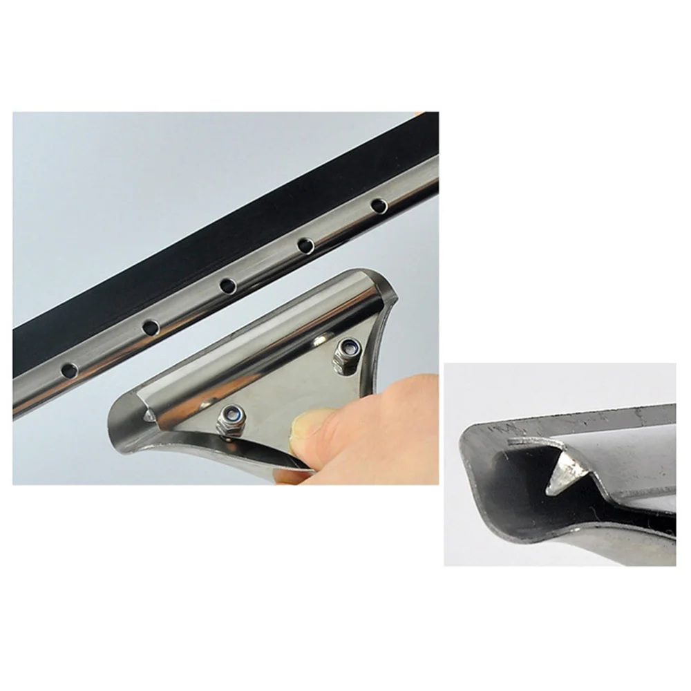 

35CM Clean Glass Wiper Stainless Steel Glass Squeegee Glass Scraper Glass Wiper for Shower Door Glass Tile Room Windows