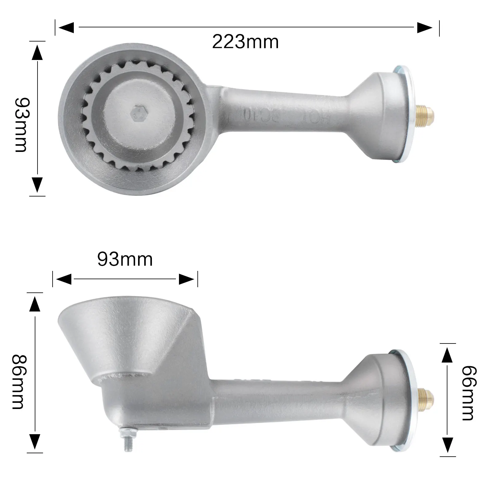 MENSI High Pressure Cast-Iron Round Burner Head Propane with 4FT 20 PSI Adjustable Regulator | Бытовая техника