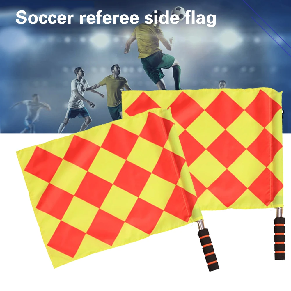 

1/2pcs The World Cup Soccer Referee Flag Match Football Competition Equipment