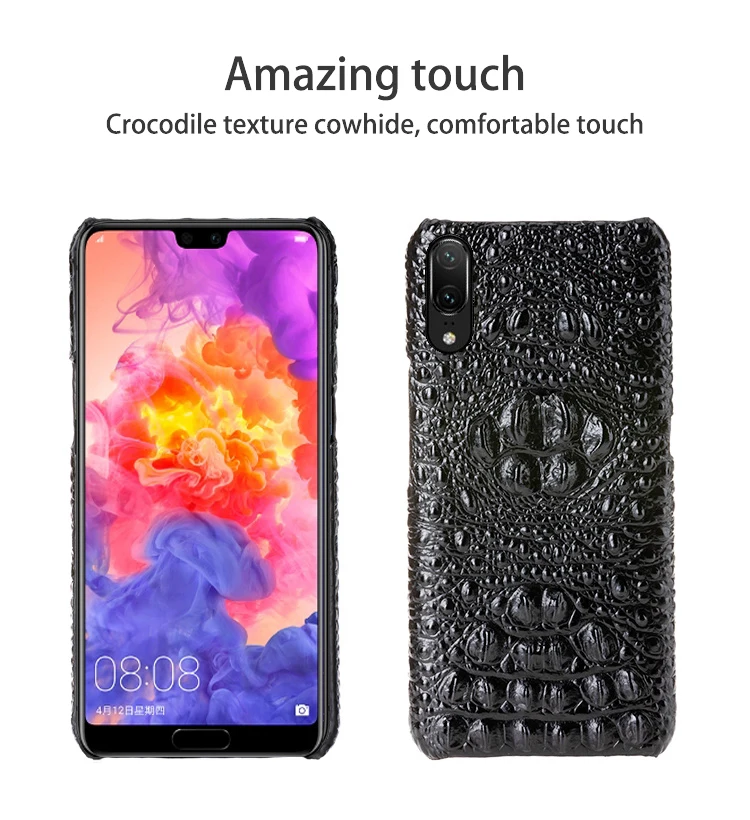 Чехол для телефона чехол для Huawei P10 P20 P30 lite Y9 Y6 P Smart Коврики 10 20 Pro головы крокодила текстура чехол для Honor 8X8 9 10 20 Lite