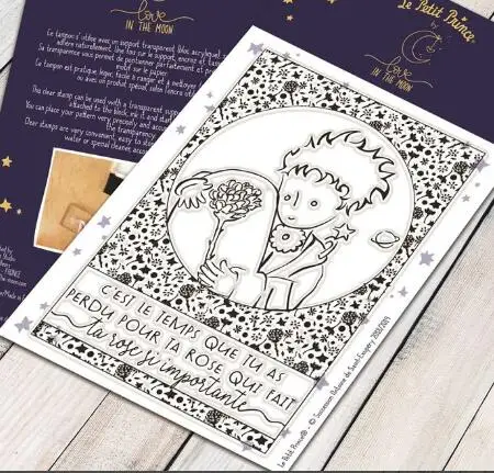 Прозрачный силиконовый штамп французский/мальчик/печать для скрапбукинга