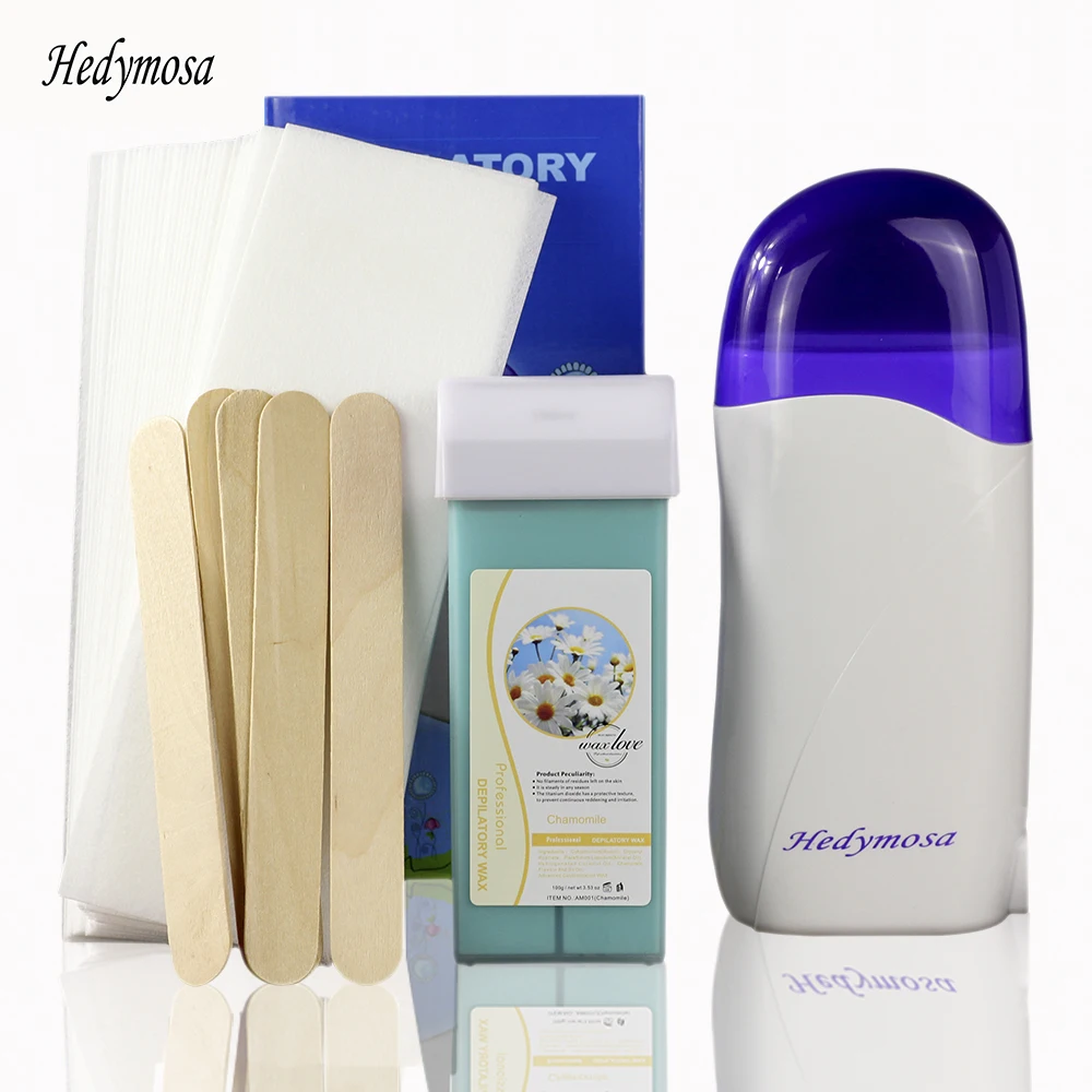 Набор для удаления волос с электрическим восковым нагревателем полоски эпилятор