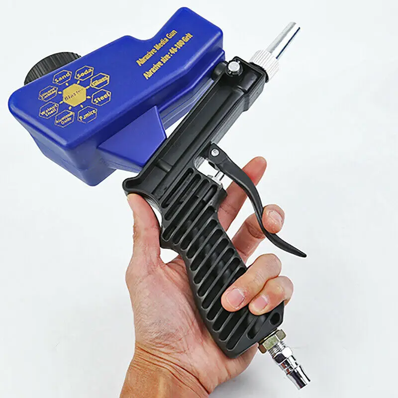 

Samger Portable Gravity Sandblasting Gun Pneumatic Sandblasting Set Rust Blasting Device Adjustable Blasting Machine Spray Gun