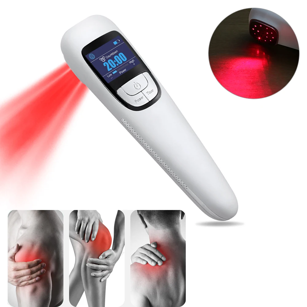 

650nm+808nm LLLT Pain Relief Cold Laser Therapy Device Physiotherapy Back Pain Treat Knee Arthritis Joint Treatment