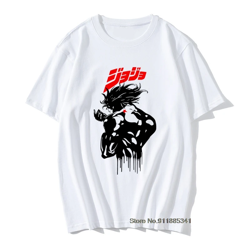

Japanese T Shirt Mens Dio Brando Jojo Tshirt Vintage Jojos Bizarre Adventure Anime Jjba Manga T-Shirt Camisa Tops Tees