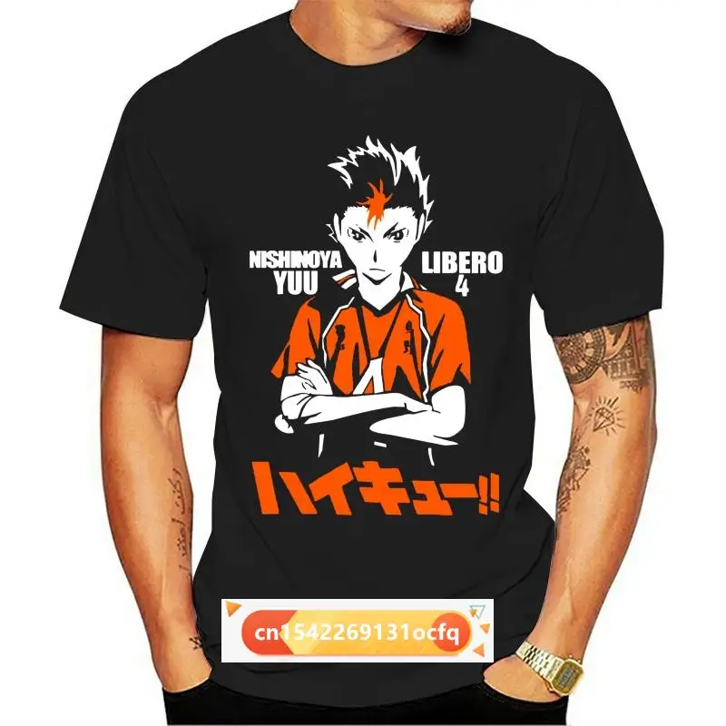 

Nishinoya Yuu Haikyuu T Shirt Short Sleeve T-shirts For Men Popular Vintage Oversize Cotton Shirts For Boys