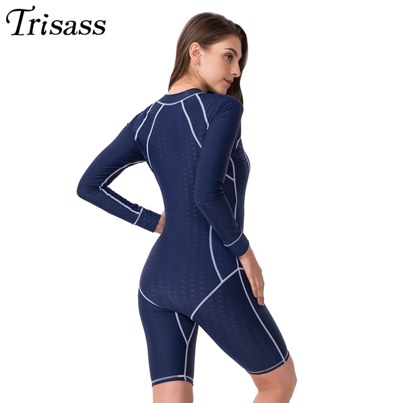 Trisass для женщин профессиональный спорт Цельный купальник размера плюс