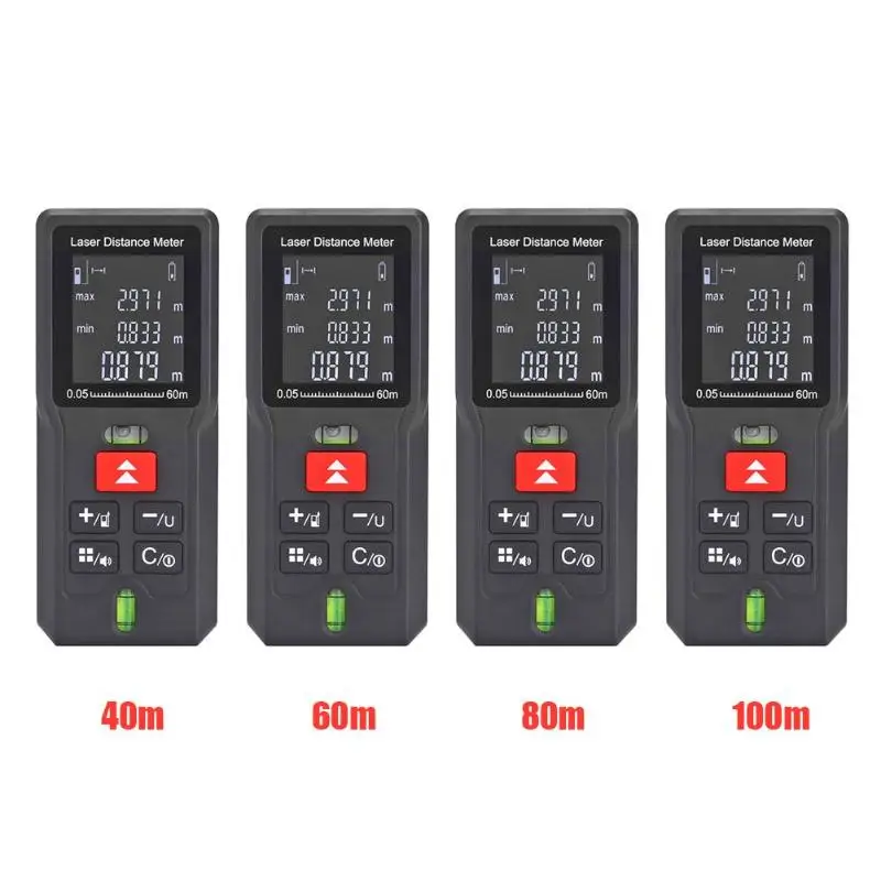 40/60/80/100 м лазерный дальномер электронная лента измерительная цифровая линейка