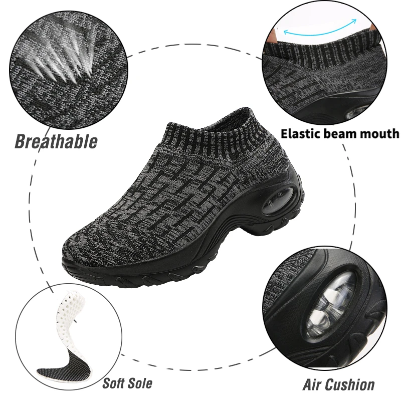 Женская обувь для тенниса Спортивная на воздушной подушке Сетчатые женские