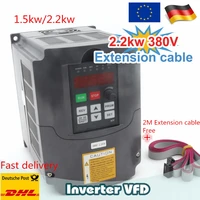 eu ship 1 5kw 2 2kw 380v mini variable frequency driver converter vfd for motor speed control frequency inverter