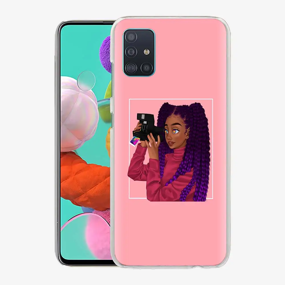

African Equality Black Girl Phone Case for Samsung Galaxy A10 A10e A10s A20 A20e A20s A30 A40 A50 A70 A01 A11 Hard Cover Coque
