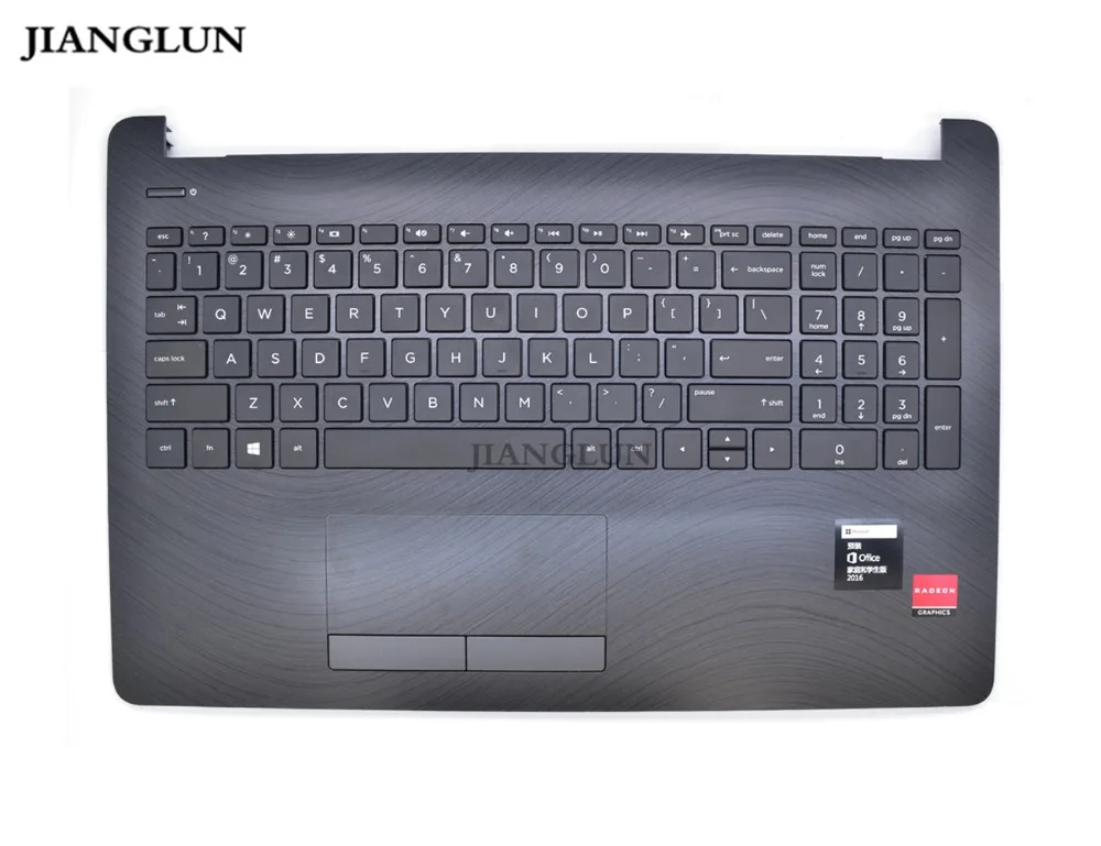 

JIANGLUN Laptop Palmrest Topcase With Keyboard With US Layout Keyboard For HP 15-BS522TX