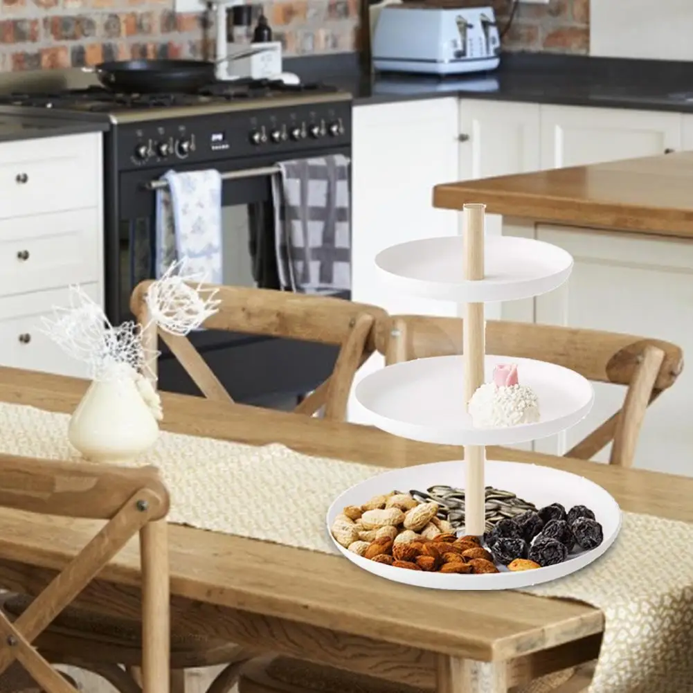 3 уровневые подносы для торта декоративные пластиковые закусок компактные