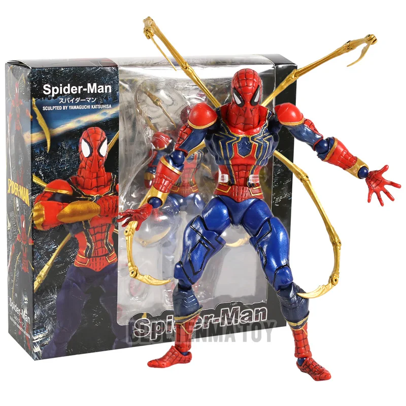 Revoltech серия Мстители Endgame Человек паук фигурка игрушка паук: далеко от дома