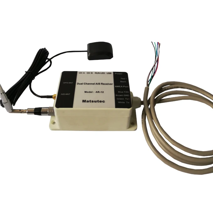 

RS232, RS422, USB-выход, двухканальный AIS и GPS-приемник с разъемом SMA (1 для AIS, 1 для GPS)