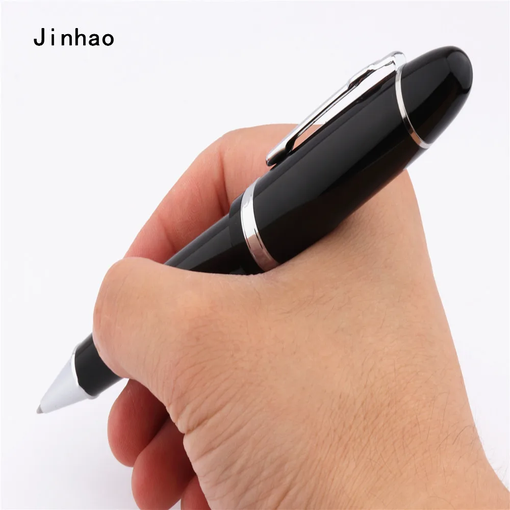 Jinhao 159 черная деловая офисная Средняя Ручка-роллер новые школьные канцелярские