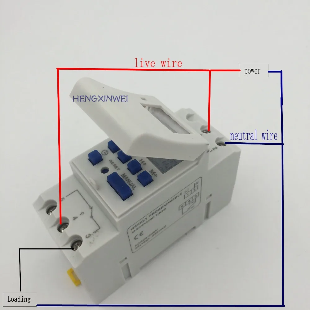 Цифровой программируемый таймер THC15A AHC15A микрокомпьютер Tp8a16 AC/DC реле времени