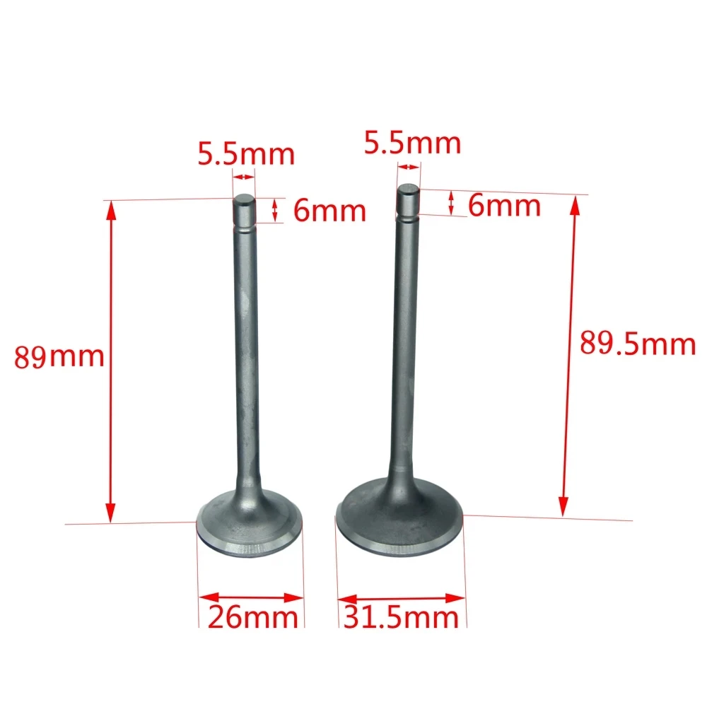 Впускной клапан для питбайка выпускной подходит Zongshen Loncin Lifan CG200 ATV Go Kart мопеда и