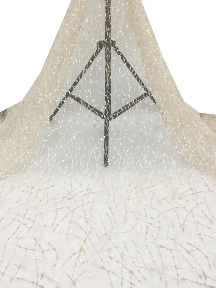 Высококачественное французское Тюлевое кружево свежая и Элегантная вышивка из